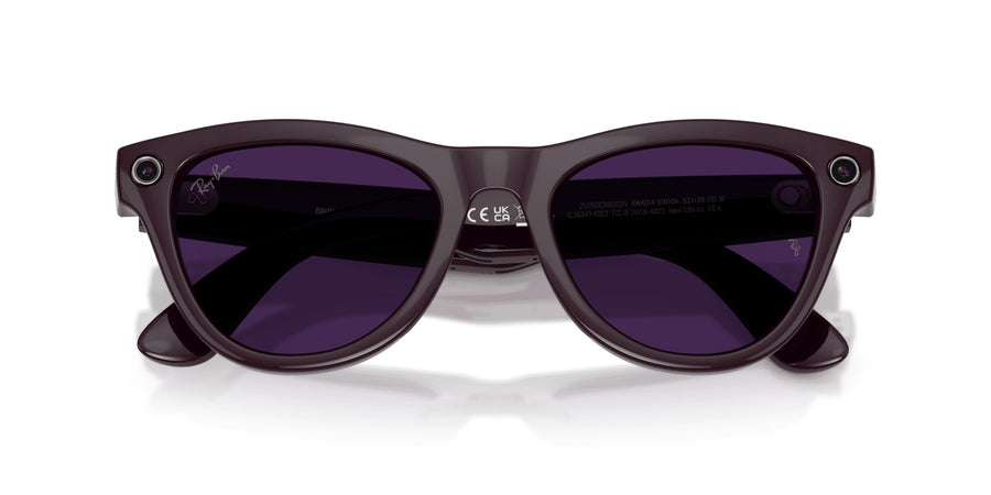 Ray-Ban Meta Skyler Shiny Mystic Violet - Gen 2 RW4014 – Mystic Violet / Clear/Amethyst