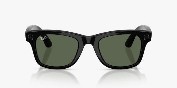 Ray-Ban Meta Wayfarer Shiny Black - Gen 2 RW4012 – Black / G-15 Green