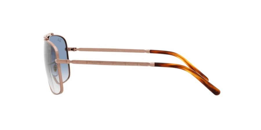 Rose Gold Sunglasses RB3796 – Gold / Clear Gradient Blue