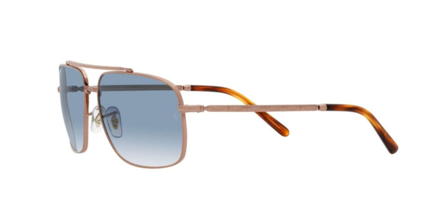 Rose Gold Sunglasses RB3796 – Gold / Clear Gradient Blue