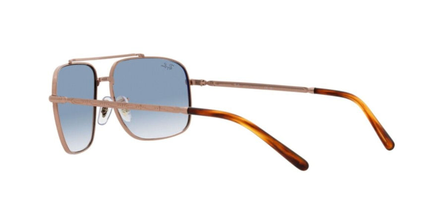 Rose Gold Sunglasses RB3796 – Gold / Clear Gradient Blue