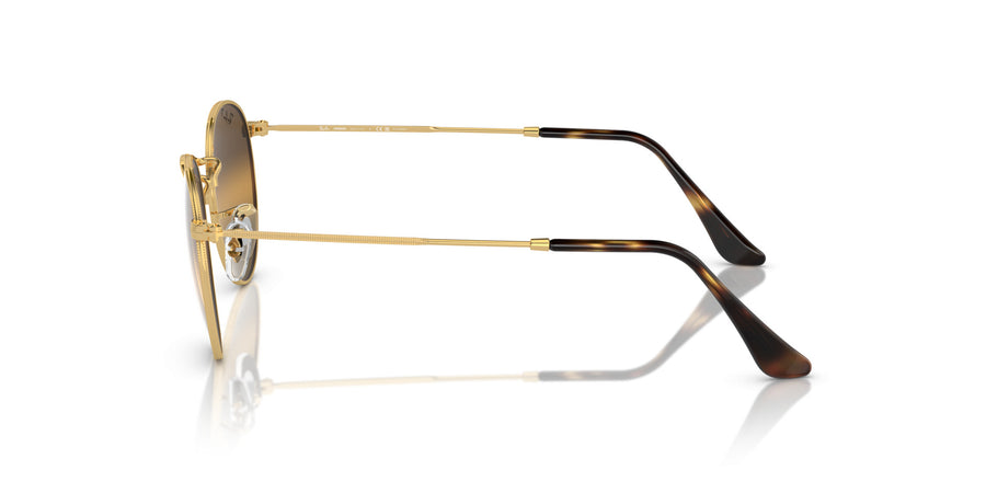 Round Metal RB3447 – Gold / Polar Clear Gradient Dark Brown
