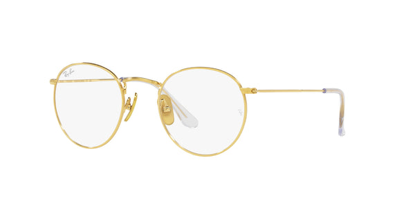 Round Titanium Optics RX8247V – Gold
