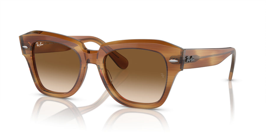 State Street RB2186 – Brown / Clear Gradient Brown