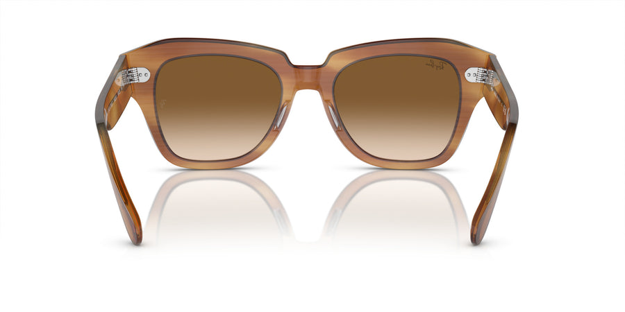 State Street RB2186 – Brown / Clear Gradient Brown