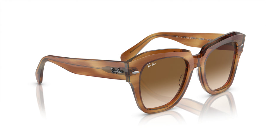 State Street RB2186 – Brown / Clear Gradient Brown