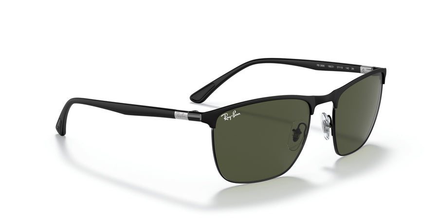 Steel Unisex Sunglass RB3686 – Black / Green