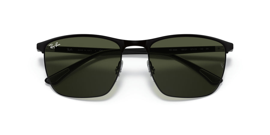 Steel Unisex Sunglass RB3686 – Black / Green