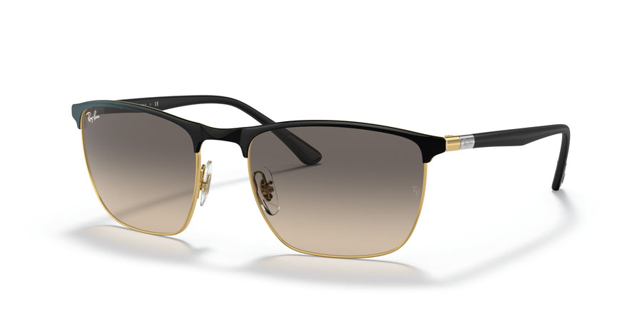 Steel Unisex Sunglass RB3686 – Black / Clear Gradient Grey