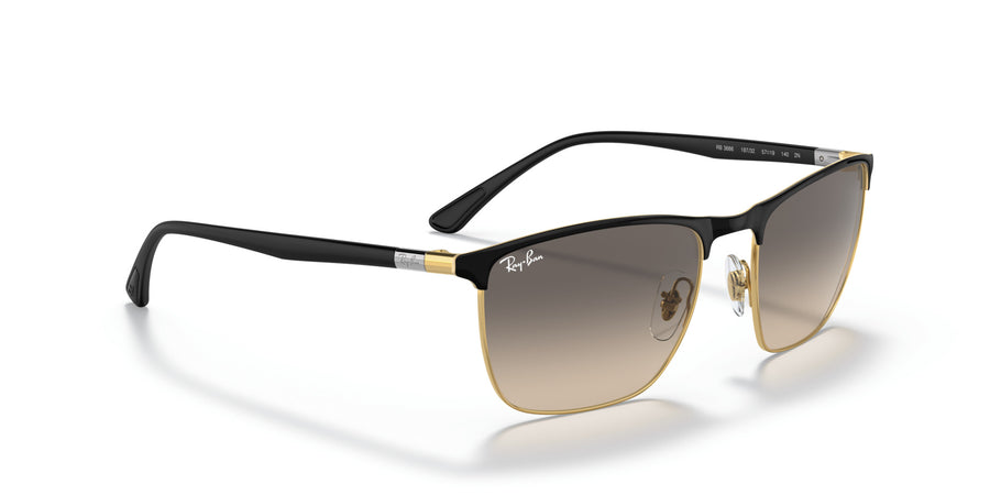 Steel Unisex Sunglass RB3686 – Black / Clear Gradient Grey