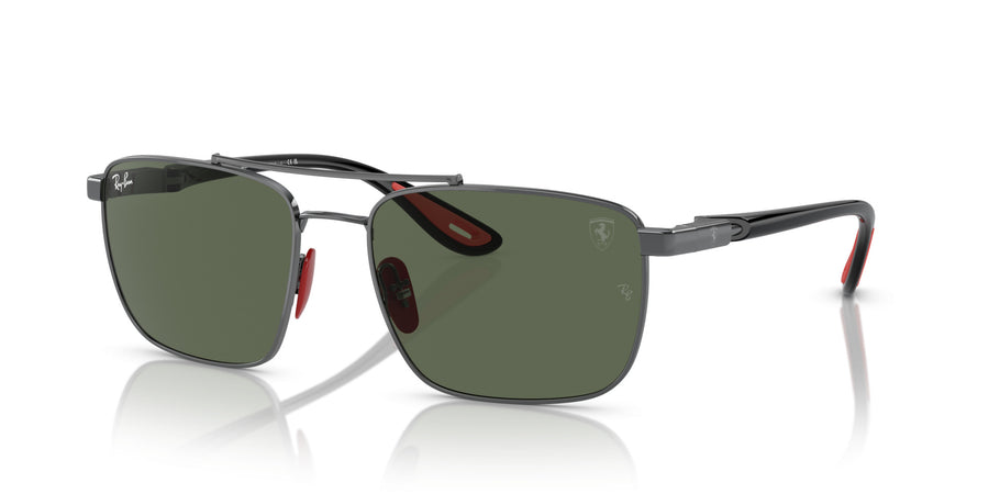Steel Unisex Sunglass RB3715M – Dark Green
