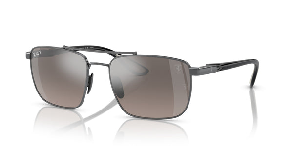 Steel Unisex Sunglass RB3715M – Grey Gradient Polar