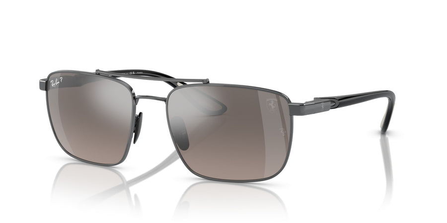 Steel Unisex Sunglass RB3715M – Grey Gradient Polar