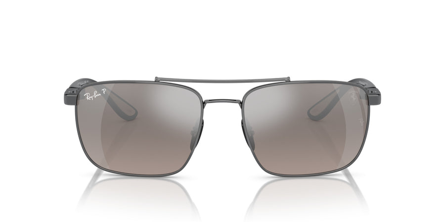 Steel Unisex Sunglass RB3715M – Grey Gradient Polar