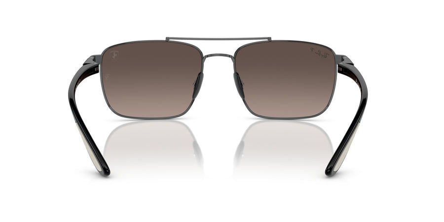 Steel Unisex Sunglass RB3715M – Grey Gradient Polar