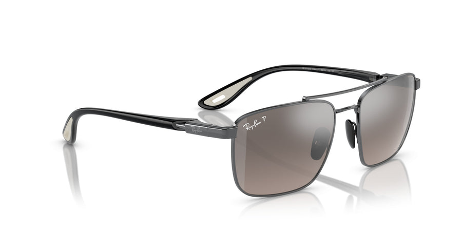 Steel Unisex Sunglass RB3715M – Grey Gradient Polar