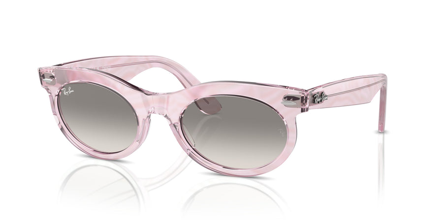 Wayfarer Oval RB2242 – Violet / Clear Gradient Grey
