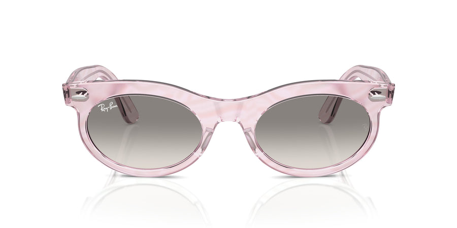 Wayfarer Oval RB2242 – Violet / Clear Gradient Grey