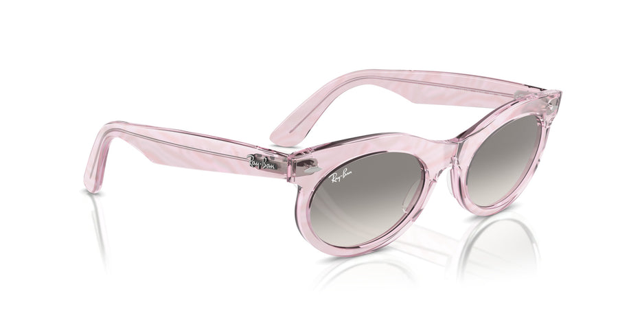 Wayfarer Oval RB2242 – Violet / Clear Gradient Grey