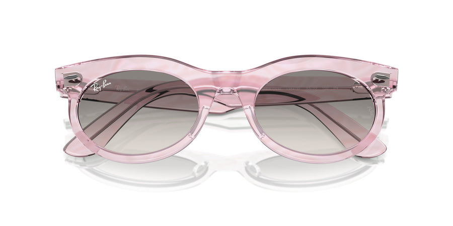Wayfarer Oval RB2242 – Violet / Clear Gradient Grey