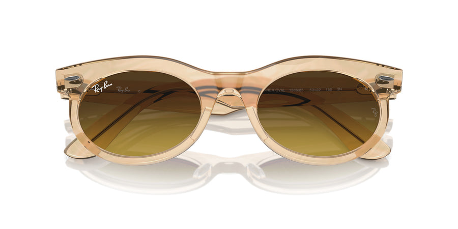 Wayfarer Oval RB2242 – Light Brown / Brown Gradient