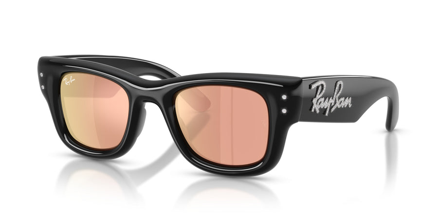 Wayfarer Puffer RB4940B – Black / Dark Brown Mirror Rose Gold