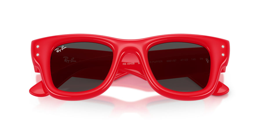 Wayfarer Puffer Crystal Edition RB4940B – Red / Grey