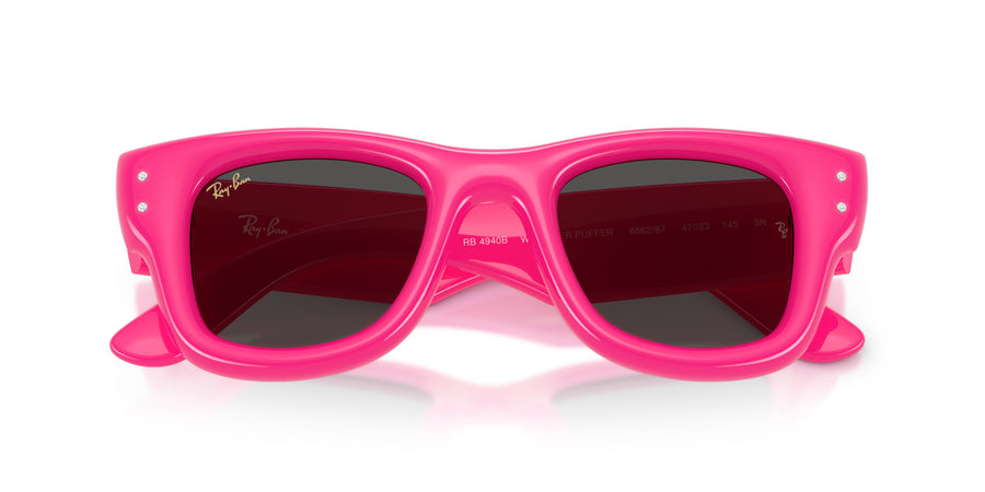 Wayfarer Puffer Crystal Edition RB4940B – Pink / Grey