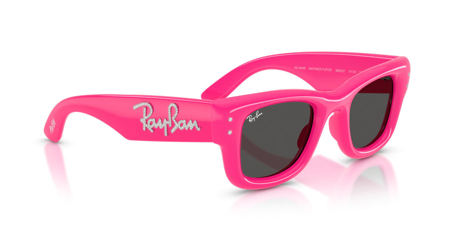 Wayfarer Puffer Crystal Edition RB4940B – Pink / Grey