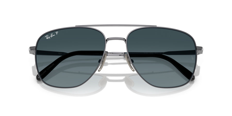 William Titanium RB8097 – Gunmetal / Light Blue Gradient Dark Blue Polar Ar
